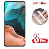 3 pcs screen protector for xiaomi redmi k30 5g pro soft film protective hd clear phone screen film not glass guard for k20 pro