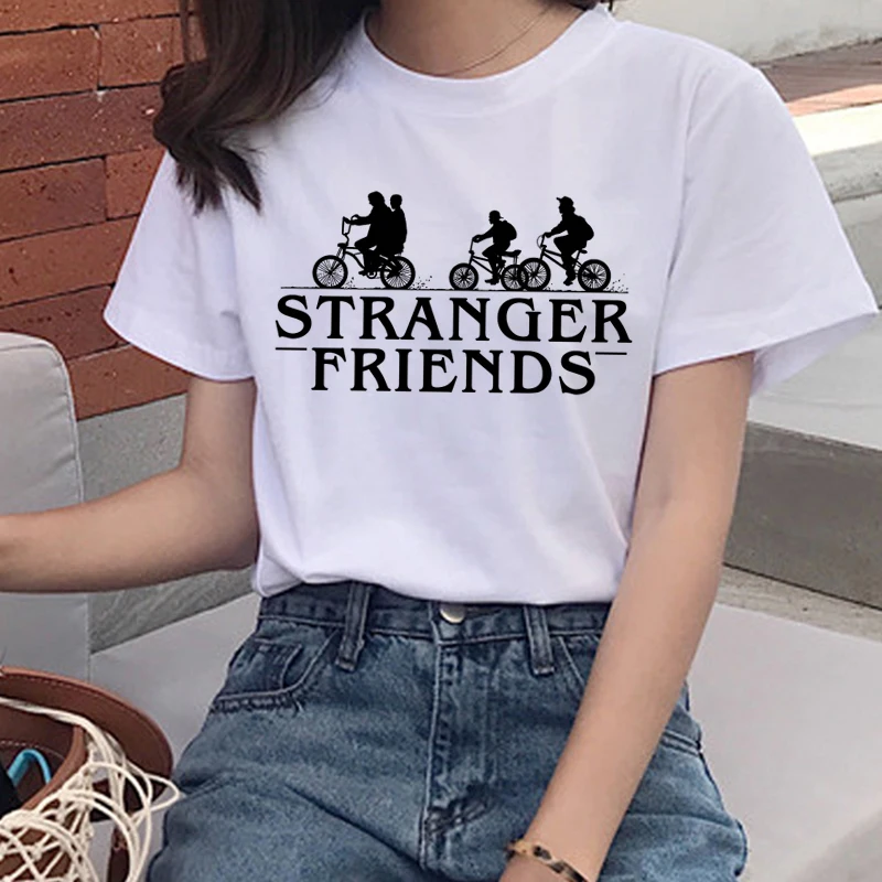 5672 Новые странные вещи Harajuku Ullzang Футболка женская вверх дном Eleven забавная футболка 90s графическая футболка модные футболки женские - Цвет: 5672
