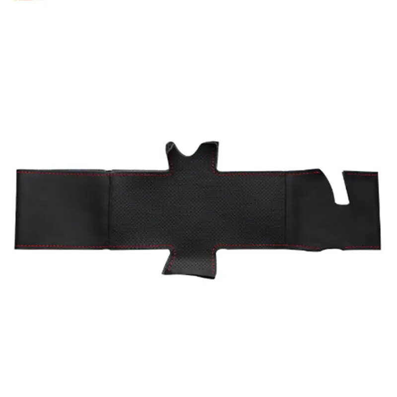 

For Toyota Prius 2009-2015 Top Leather Steering Wheel Hand-stitch on Wrap Cover