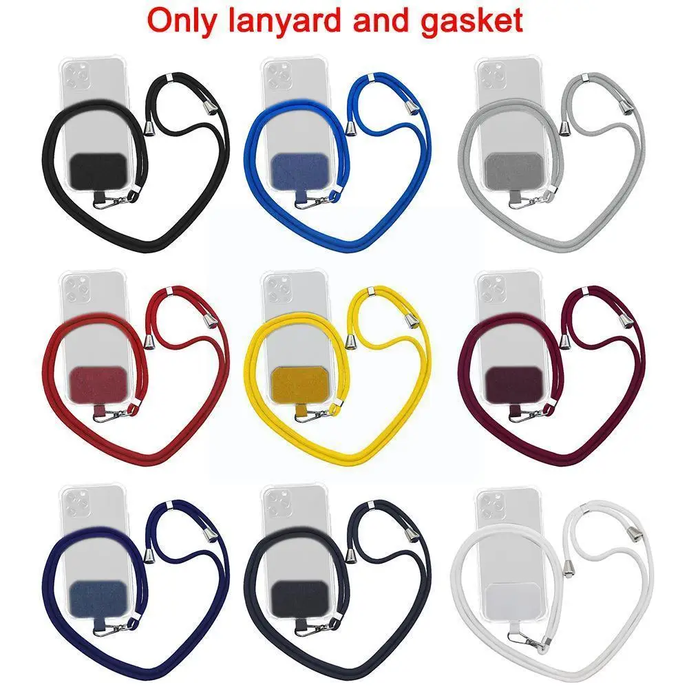 

Universal Lanyard Silicone Sports Strap Neck Hanging Case Rope Phone Anti-lost Mobile Sling Lanyard Holder Chain with A2M0