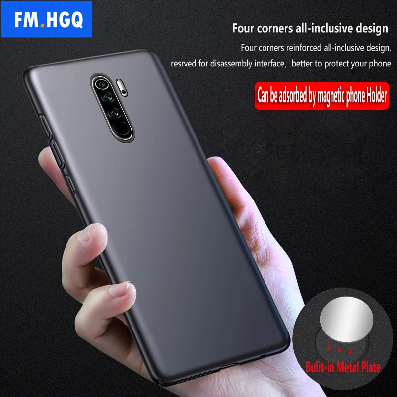Чехол с магнитным держателем для автомобиля Xiaomi Redmi Note 8 Pro Жесткий из