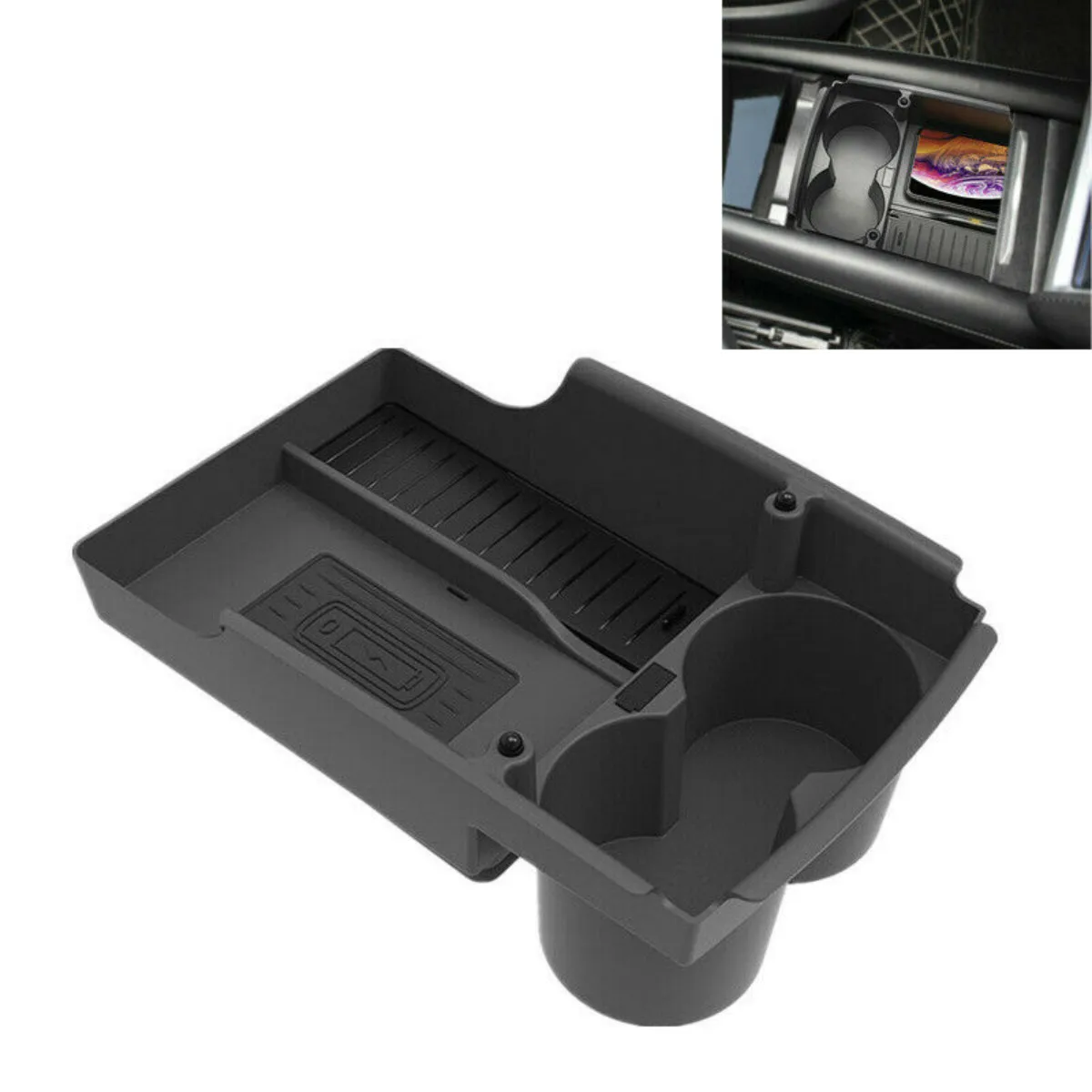 

Wireless Charger Center Console Organizer Fast Charging Armrest Box Storage For Tesla Model X 16-18/For Tesla Model S 17-18