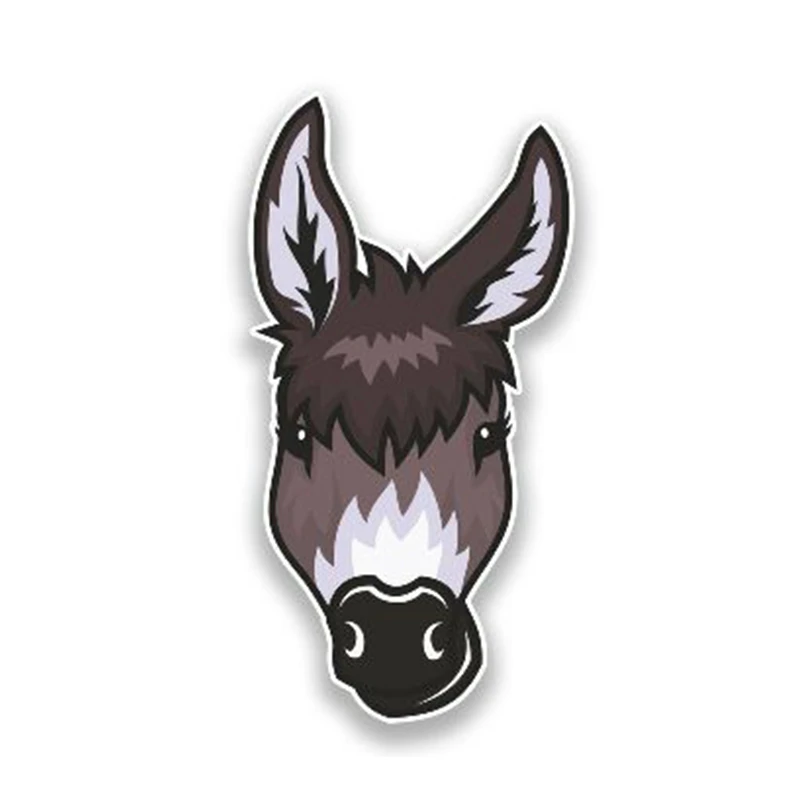 

Car-Sticker Automobiles Motorcycles Window Bumper Laptop Vinyl Decal PVC Decorative Goods 13cmx7cm Donkey head