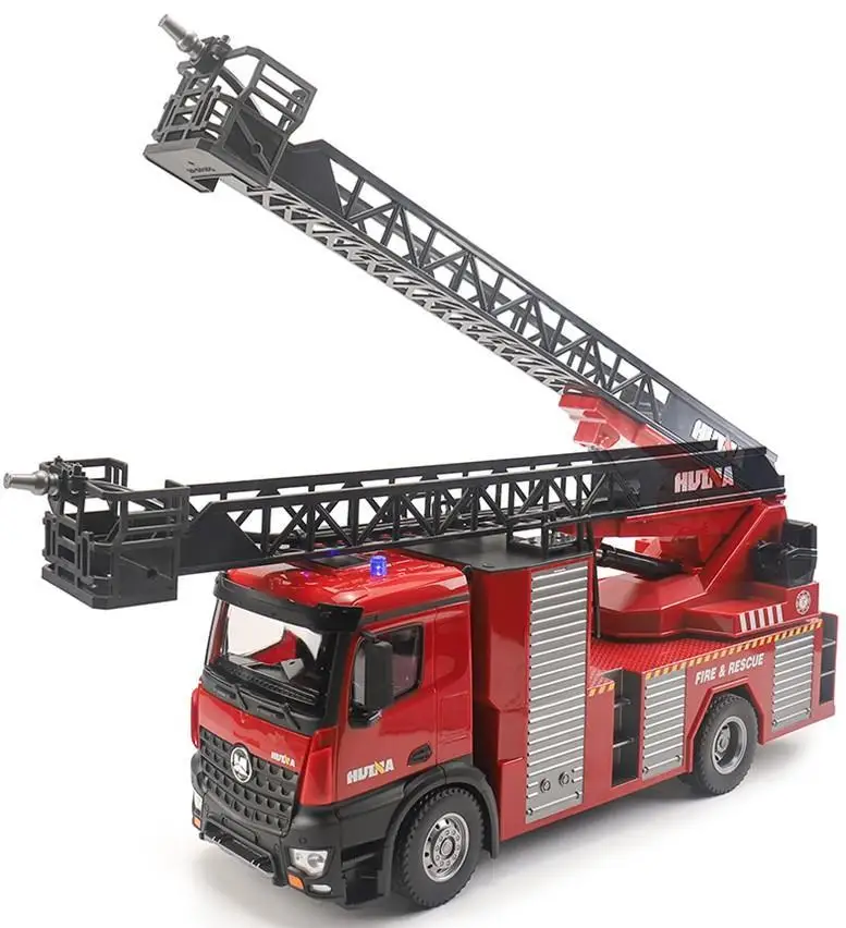 HUINA 1561 1562 RC грузовик 22CH R/C лестница водяной распылитель пожарная машина на