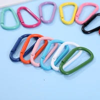 10pcs zinc alloy plated gate spring oval ring buckles clips carabiner purses handbags push trigger snap hooks sewing supplies