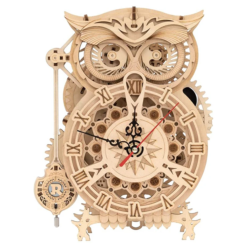 

Stitching DIY Owl Clock for Home Decoration TP-Hot