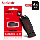 5 шт. CZ50 оригинальный Sandisk USB флэш-накопитель 128 Гб 64 ГБ 32 ГБ 16 ГБ мини флэш-накопитель USB 2,0 флэш-карта памяти