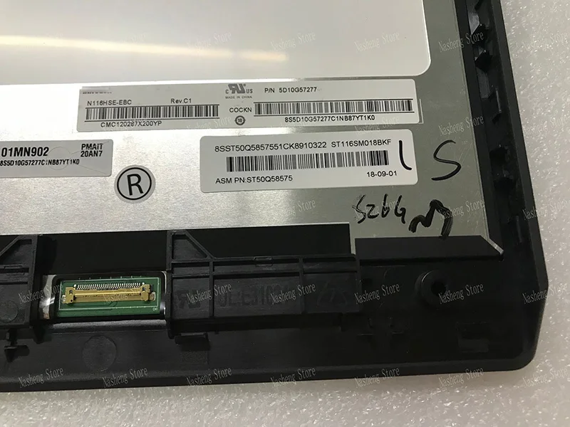 

11.6" Touch Screen LCD Display Digitizer assembly Frame For Lenovo Thinksmart Hub 500 Hub500 10V51 0V6 01MN902