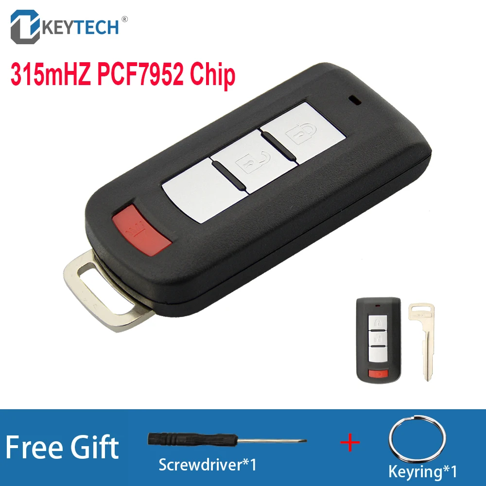 OkeyTech 4 пуговицы 315 МГц PCF7952A без ключа go запись умный автомобиль дистанционного для