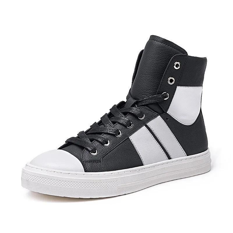 Мужская зимняя обувь дизайнерские ботинки на плоской подошве с круглым носком