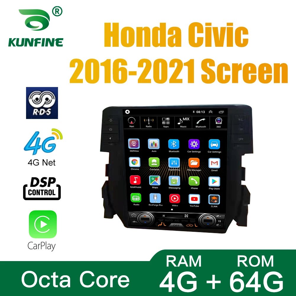 Экран Tesla Восьмиядерный 4 Гб RAM 64GM ROM Android 10 0 автомобильный DVD GPS плеер Deckless Car Stereo для