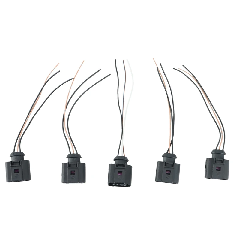 

Pigtail for VAG Skoda 1J0973703 3 Pin Connector Pigtail for Fuel Pump, Camshaft Sensor, Daytime Running Lamp 5 Pcs