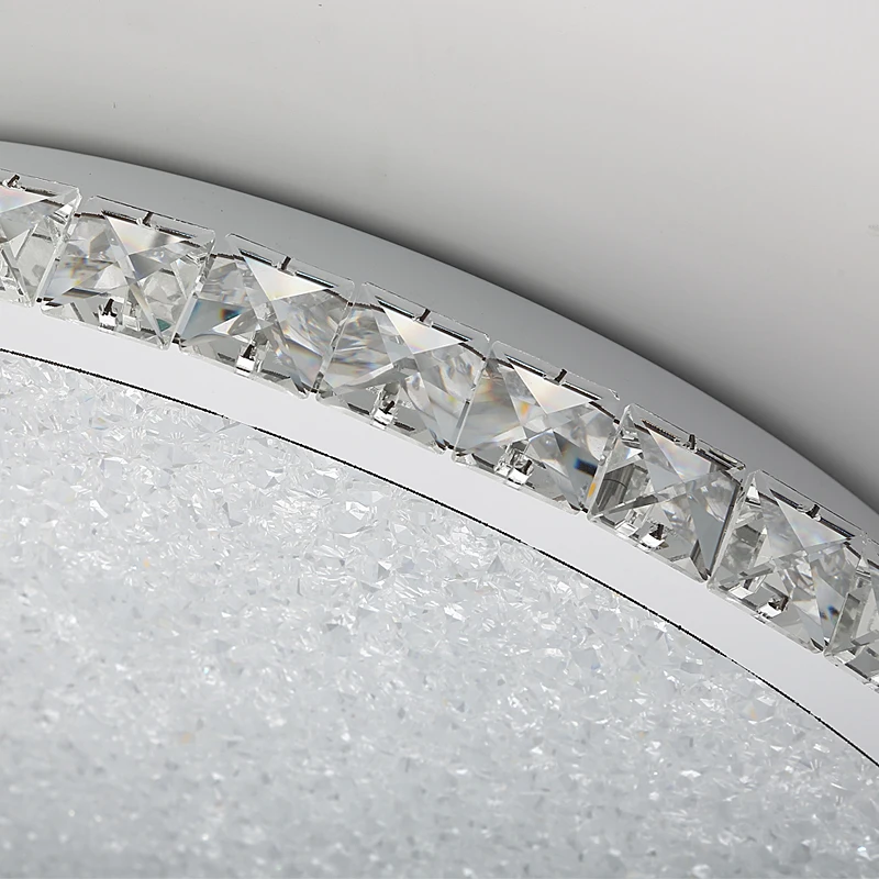 Современная круглая Хрустальная Светодиодная потолочная лампа FKL ультратонкая