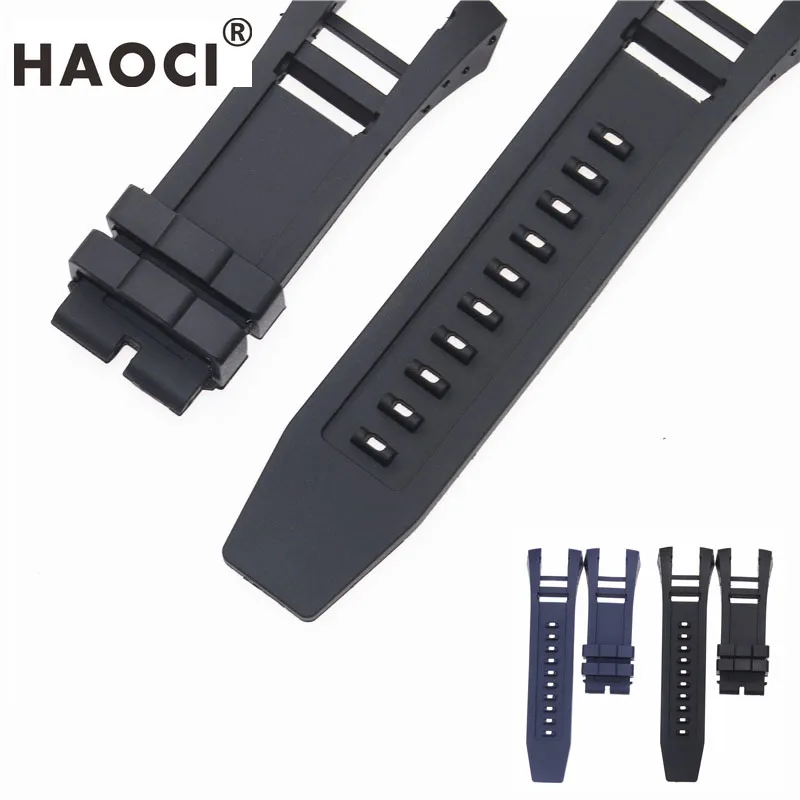 Accessories 34mm silicone watch strap for Invicta watch black blue watchband bracelet belt comfortable and waterproof