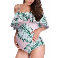 one piece swimsuit for pregnant women maternity swimwear sexy pregnancy dress ruffle beach bathing suit premama bikini monokini