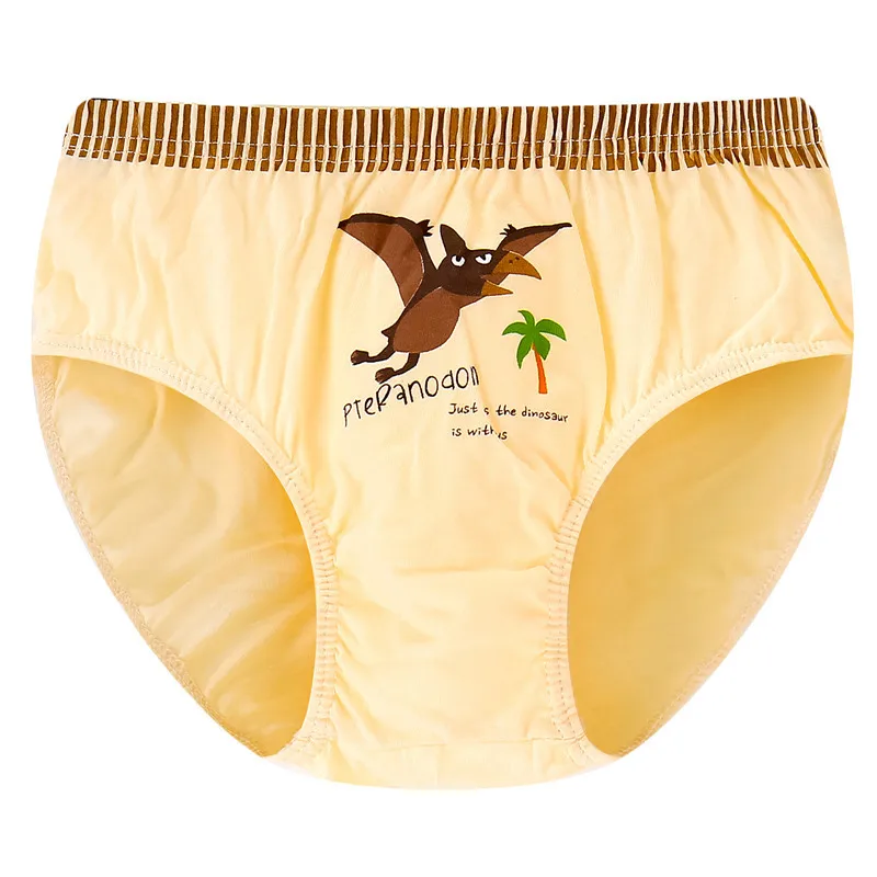 5 шт. с рисунком динозавр для мальчиков трусы изображением животных эластичные