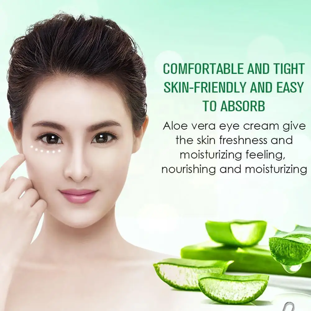

Natural Aloe Vera Hyaluronic Moisturizing Eye Cream Dark Eye Cream Circles Puffine Remove Eye 20g Under Wrinkles Anti Bags L6c3