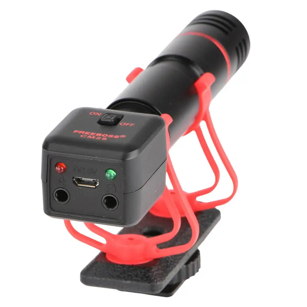 Портативный смартфон Freeboss CM28 3 5 мм меховой разъем Vlog интервью DSLR камера для