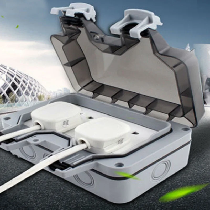 Наружная IP66 водонепроницаемая розетка шасси 16A двойной стандарт ЕС