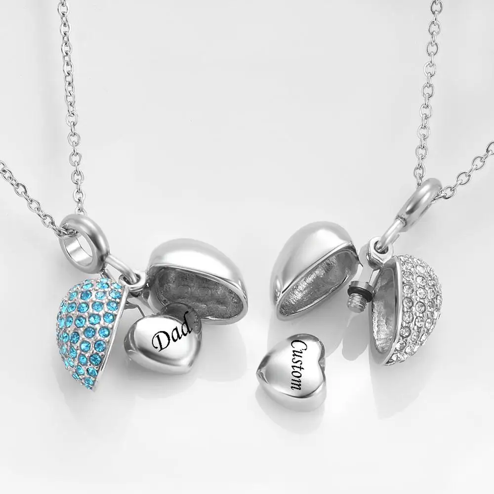 На заказ Выгравированные украшения из нержавеющей стали кремации Крылья Ангела