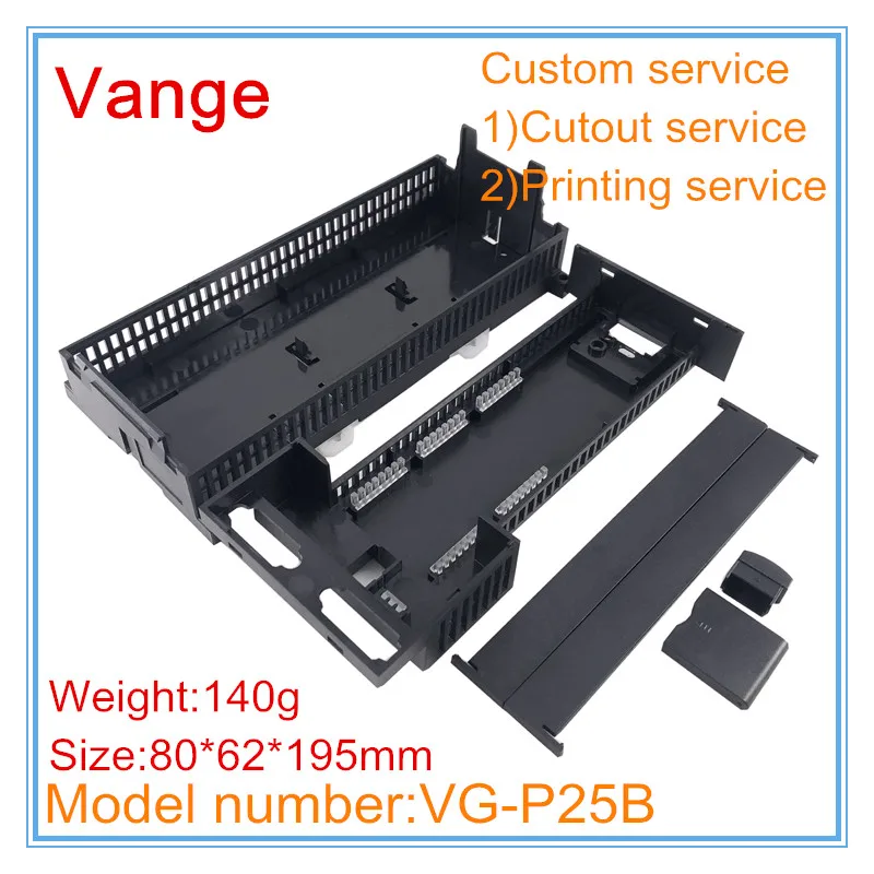 1 шт./лот электрические коробки проекта PLC черный корпус 80*62*195 мм Форма из АБС