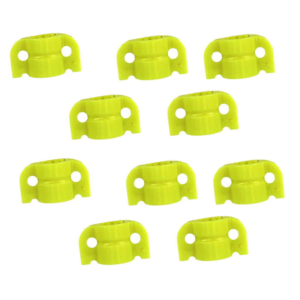 

MagiDeal 10pcs Plastic Archery Bowfishing Safety Slider for Fishing Arrow Shafts Outer Diameter 8mm