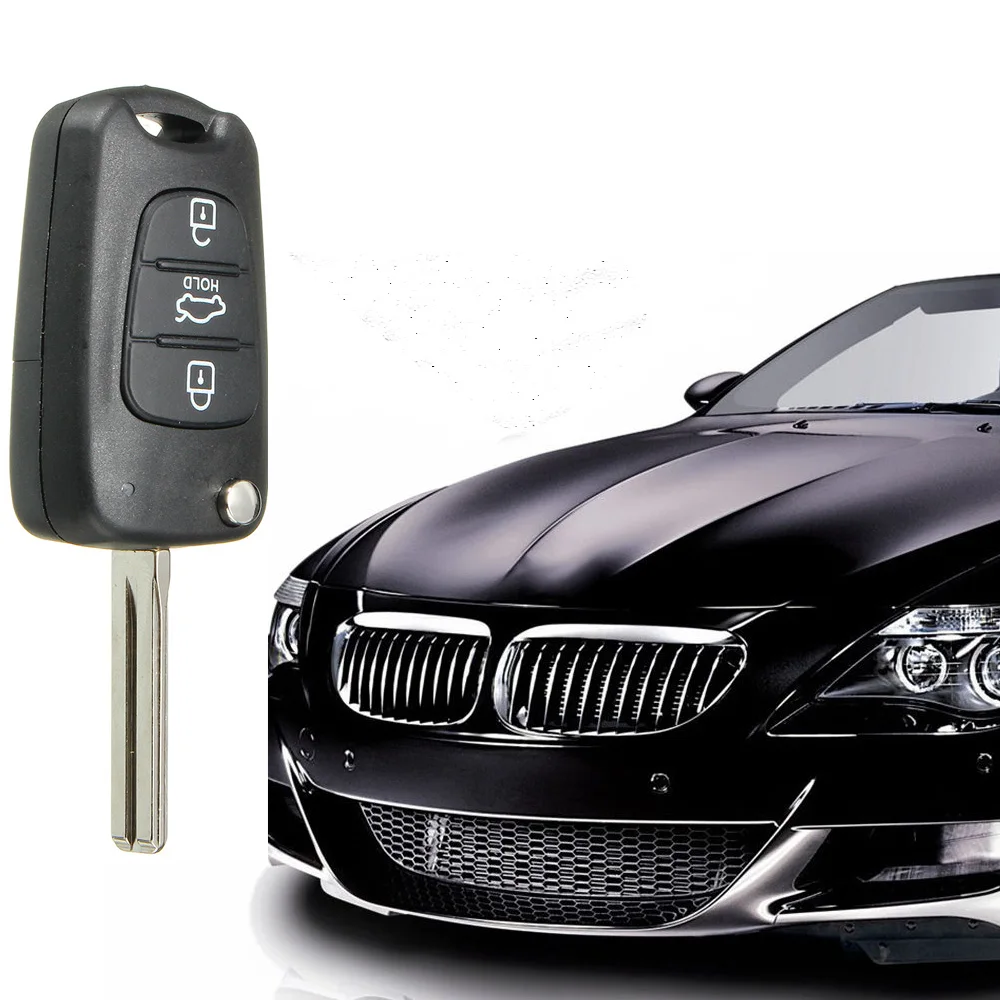 Новый 3 кнопки флип пульт дистанционного ключа оболочки для hyundai I30 IX35 K2 K5 складной