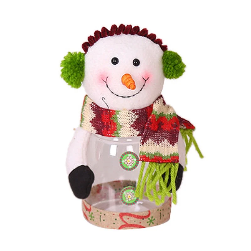 Прозрачный пластиковый Рождественский контейнер для праздника орнамент