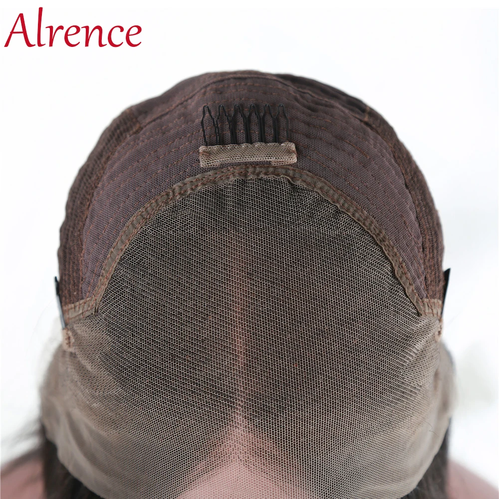 Индийские прямые парики с кружевами 150% короткие из человеческих волос Боб 13X4