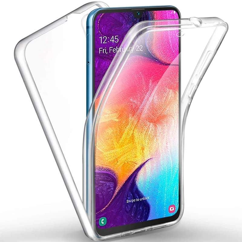 Чехол с полным покрытием 360 градусов для Redmi Note 9 Pro Max 9S 8T 8A 8 7A 6A 5A 4X прозрачный