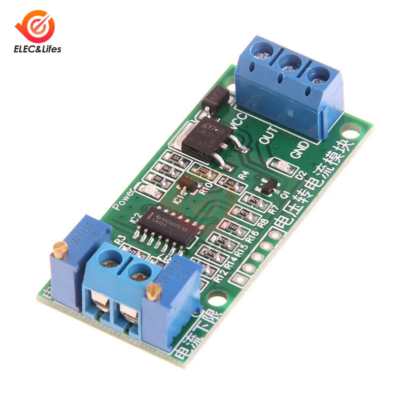 

0-5V 4-20mA Voltage To Current Module Current Transmitter Linear Conversion Signal Converter Adjustable Isolated Board