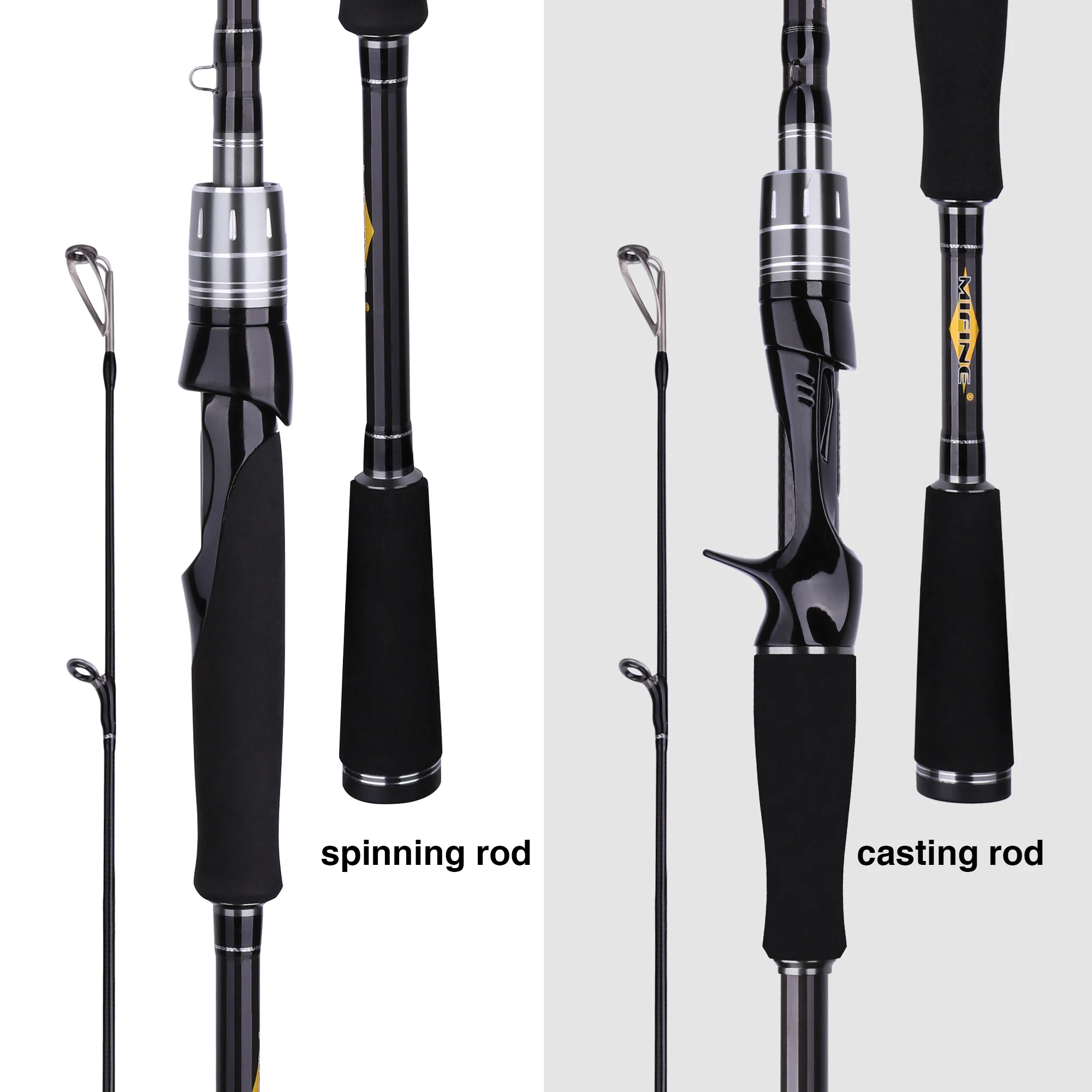 MIFINE MAXIMUS Spinning Bait Casting Lure Fishing Rod 30T Carbon FUJI Guides 3-50gML/M/MH Contain 1.68m To 3.00m Travel Pole