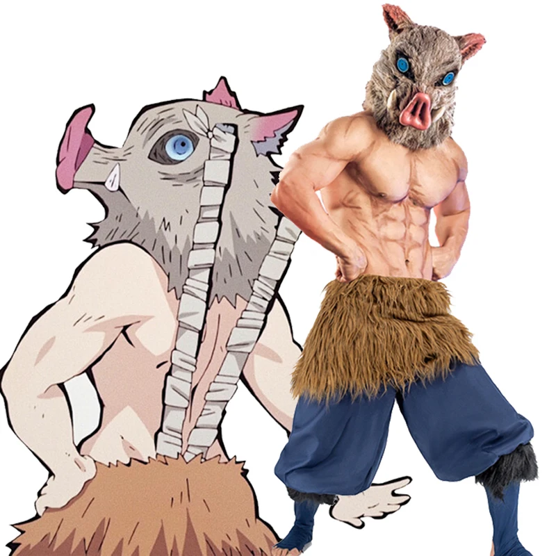 Костюм для косплея Клинок-демонов примитивные брюки варвара кавимана шерстяная