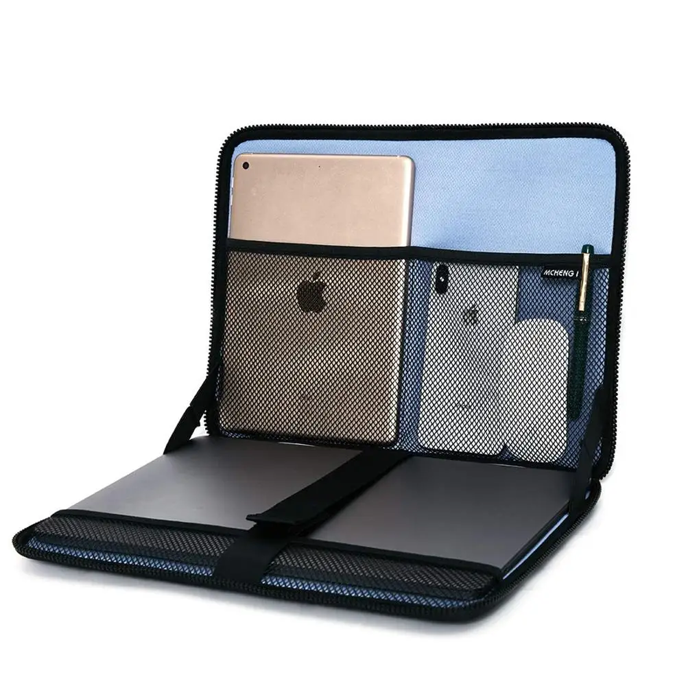 Чехол для ноутбука MCHENG 10 13 14 15 6 дюйма водонепроницаемый с аксессуарами черный |