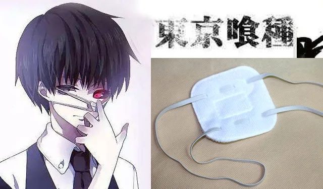 Аниме Tokyo Ghoul для косплея канеки кэна глазную повязку Косплэй реквизит Сасаки