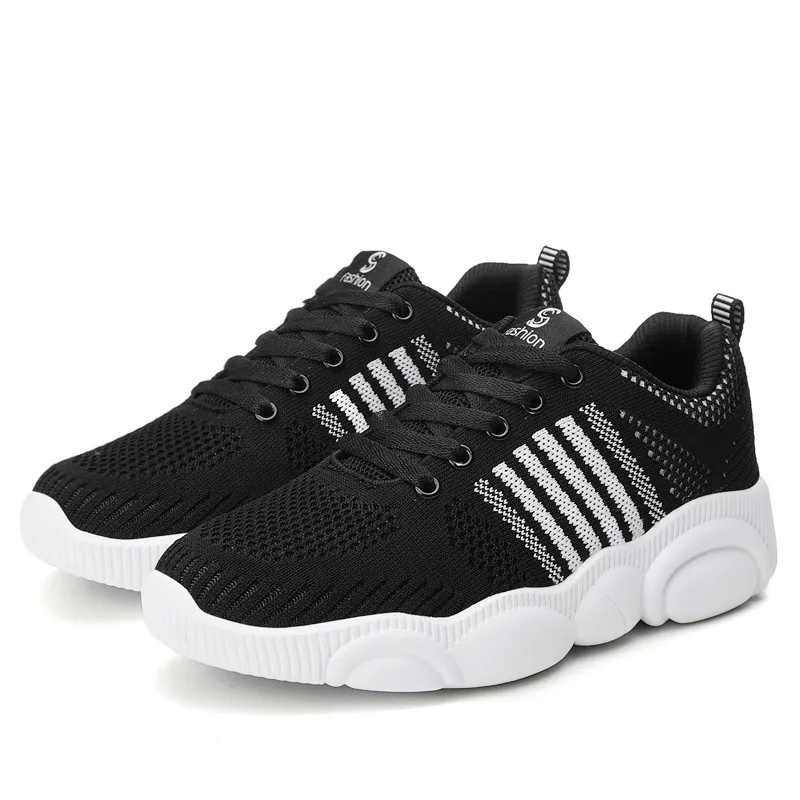 

2021 Bear Bottom Flying Woven Four Seasons Flat Bottom Ultra Light Sports Casual Fashion Women's Shoes Shoes for Women Sneakers