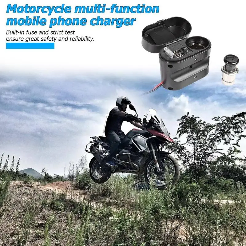 12 V 24 адаптер зарядного устройства с двойным USB светодиодный вольтметр