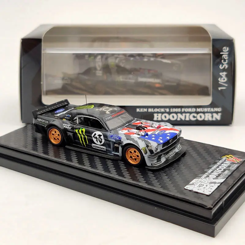 YM модель 1:64 для Ford Mustang 1965 Ken's Hoonicorn #43 Смола Ограниченная серия смоляные модели