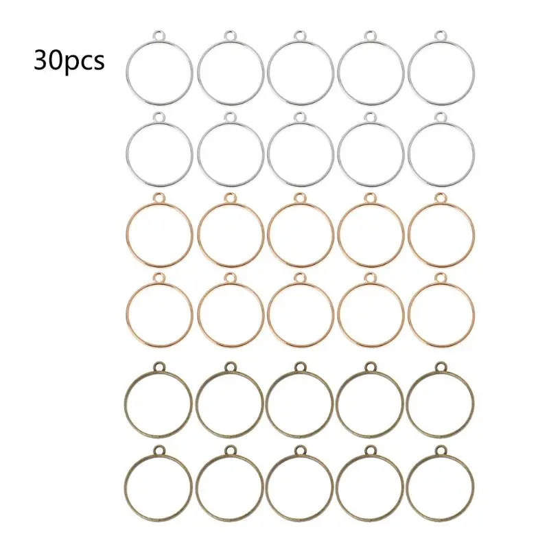 Assorted Geometric Pressed Flower Resin Frame Pendant Blank Charm Jewelry Making | Украшения и аксессуары