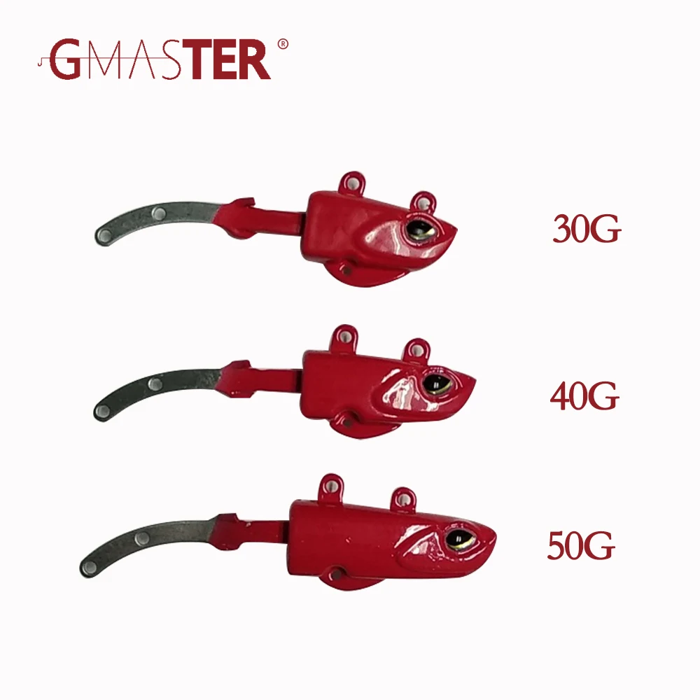 GMASTER рыболовная головка для джиггинга 30 г/40 г/50 джиг головной крючок с мягкой