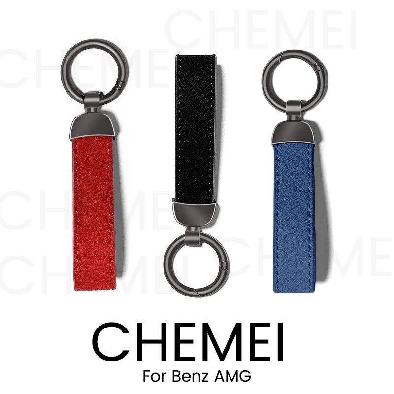 

Suede Key Strap Key Chain Rings Wiht Logo For Mercedes-Benz Amg ACES Class w203 w204 w205 w211 w212 w213 w176 GLA Accessories
