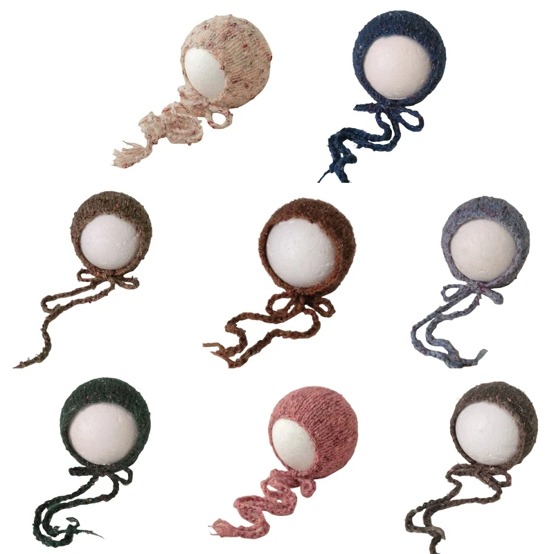 

Newborn Photography Posing Props Crochet Knitted Hat Baby Infants Beanies Cap P31B