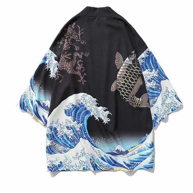 

Japanese Robe Loose Kimomo For Men Chinese Style Cardigan Kimono Haori Literary Japanese Kimono Yukata Plus Size 3XL 4XL 5XL