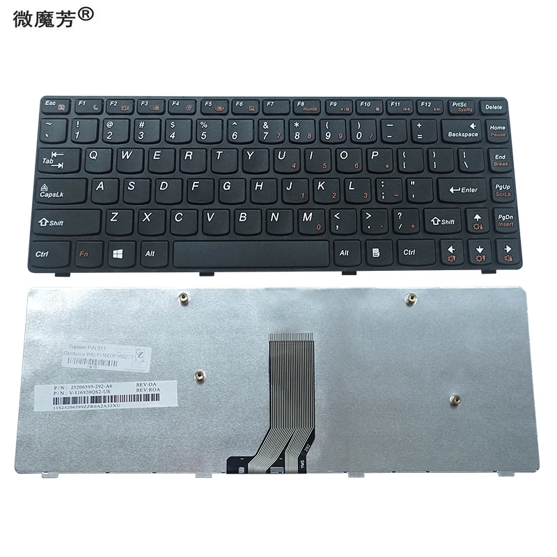

New Keyboard FOR LENOVO V370 V370G V370A V370GT US black laptop keyboard
