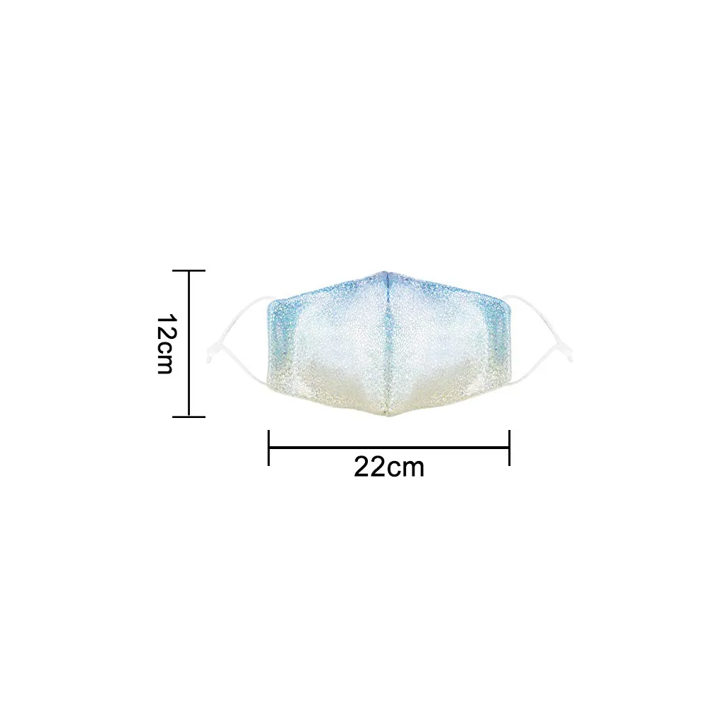 

Fashion Adult Men And Women Washable Tie-Dyed Gradients Outdoors Mask outdoor protective mask washable and reusable