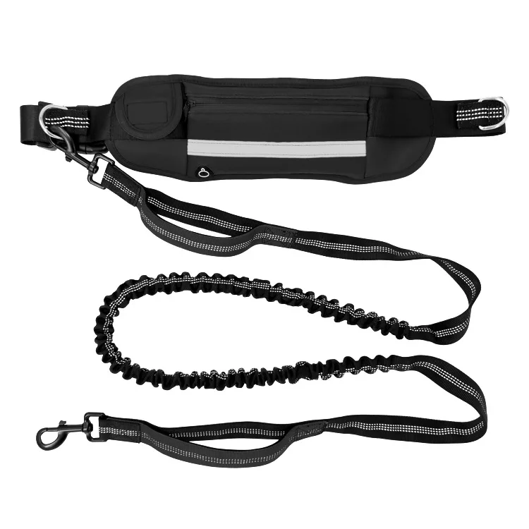 

Dog Leash with Waist BagRope Running Hands Free Reflective Elastic Explosion-proof Rushing Outdoor Dogs Running Traction Rope