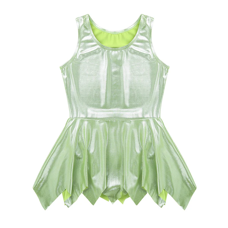 Детский яркий костюм ChicTry без рукавов глянцевый комбинезон для малышей платье