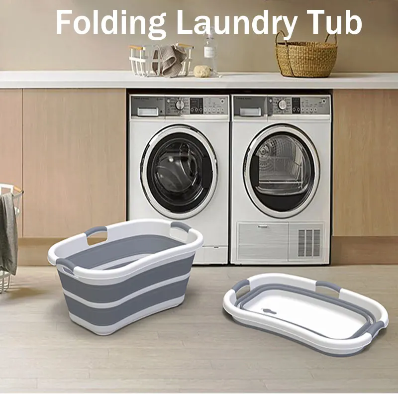 

Складная корзина для белья Кемпинг ведро для мытья с ручкой СКЛАДНАЯ КОРЗИНА для грязного белья большой Ёмкость органайзер для хранения Ко...