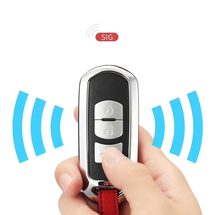 Автомобильный ключ чехол из натуральной кожи для Mazda 2 3 6 Axela Atenza CX 5 CX5 7 9 2014 2015 2016 2017