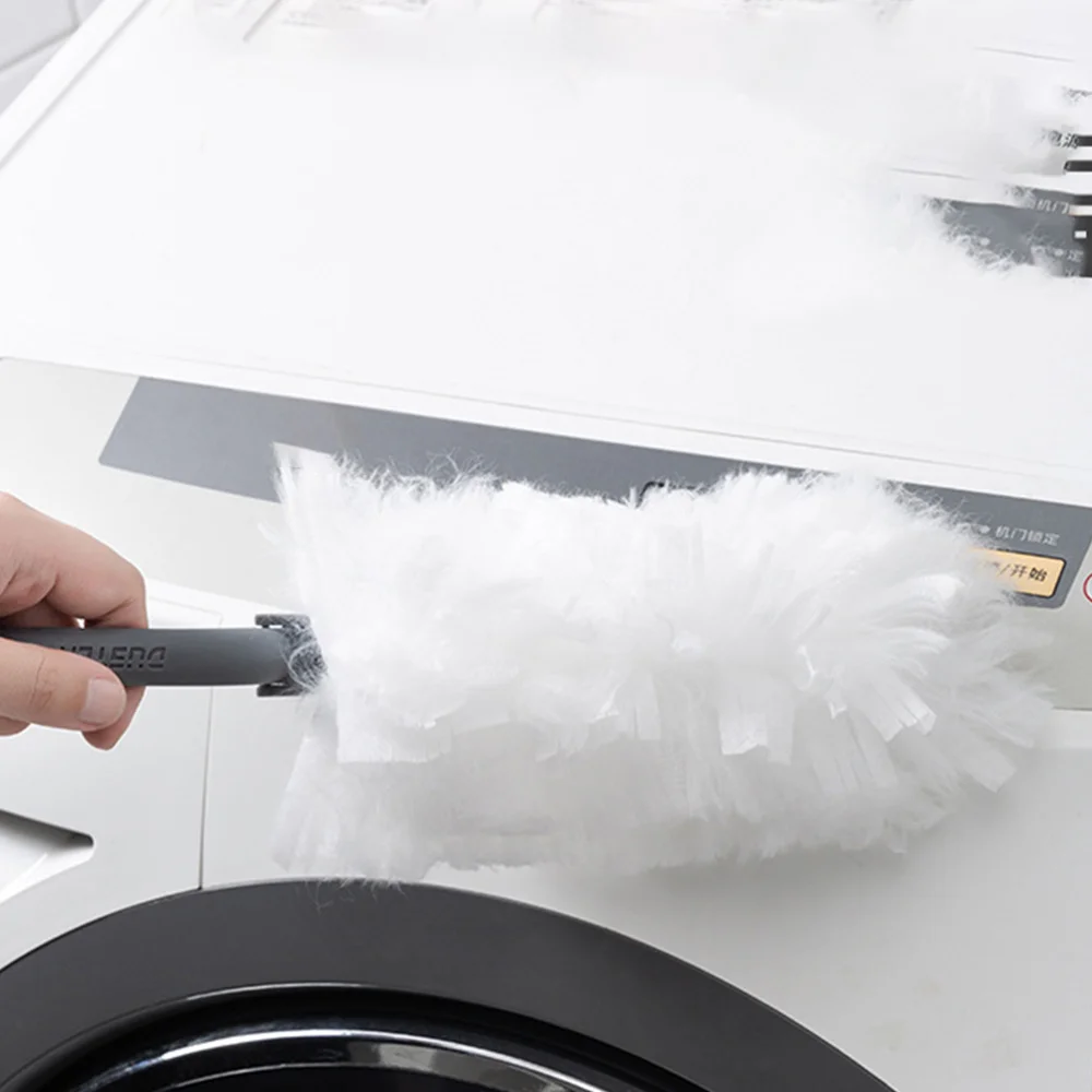 

Hand Duster Dusting Brush with 10Pcs Replacement Heads for Home Car Computer